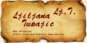 Ljiljana Tupajić vizit kartica